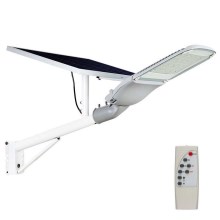 LED Stmievateľná solárna pouličná lampa SAMSUNG CHIP LED/50W/9V 6000K IP65 + diaľkové ovládanie