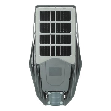 LED Stmievateľná solárna pouličná lampa so senzorom KERS LED/300W/3,2V 6500K 8000 mAh IP65 šedá + diaľkové ovládanie
