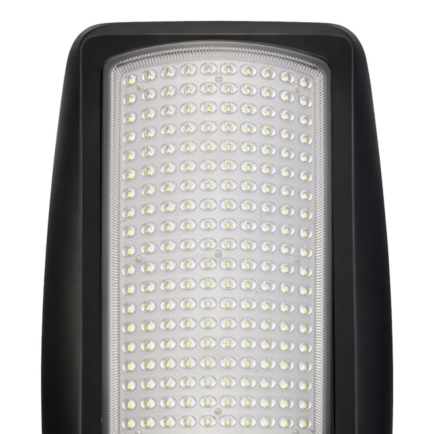 LED stmievateľná solárna pouličná lampa so snímačom VENICE LED/200W/3,2V 12000 mAh IP65 čierna + diaľkové ovládanie