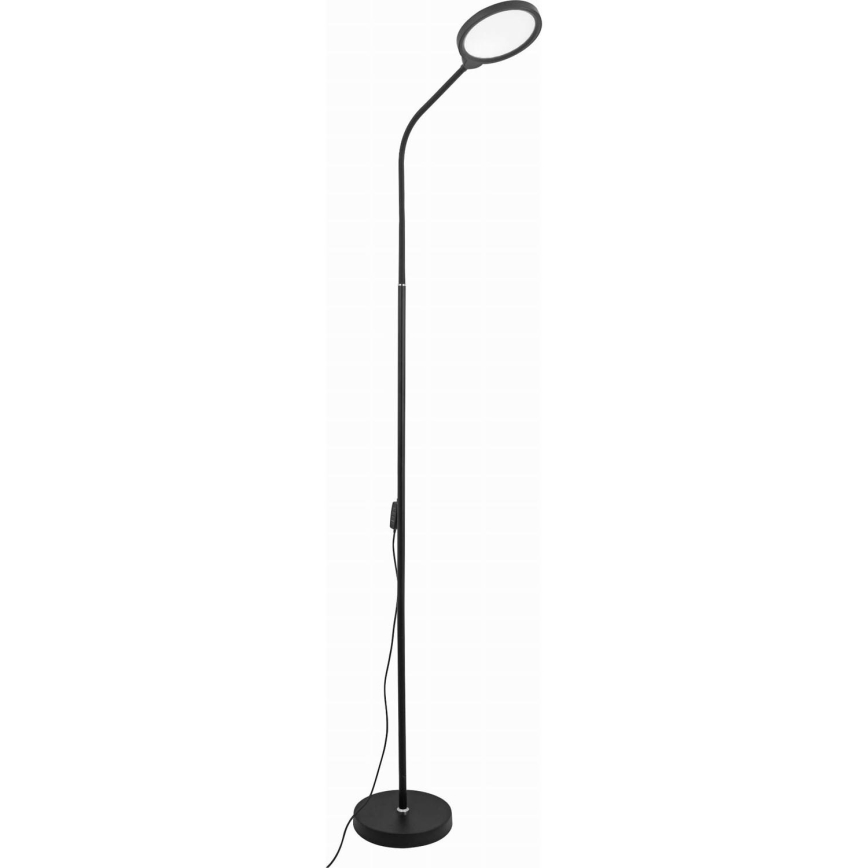 LED Stmievateľná stojacia lampa 2v1 LED/10W/230V 3000-4500-6500K čierna