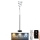 LED Stmievateľná stojacia lampa LED/50W/230V 3000-6500K šedá + diaľkové ovládanie