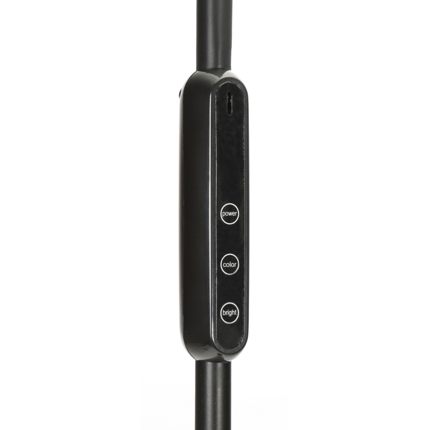 LED Stmievateľná stojacia lampa LED/9W/230V 3000-6500K čierna + diaľkové ovládanie