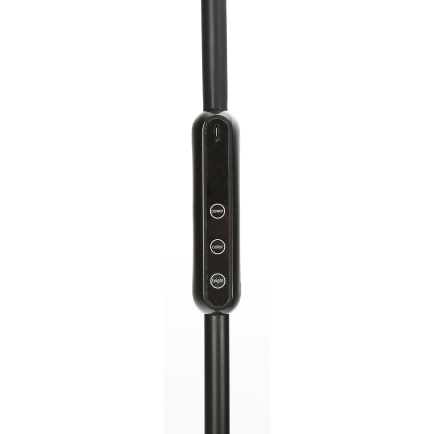 LED Stmievateľná stojacia lampa LED/9W/230V 3000-6500K čierna + diaľkové ovládanie