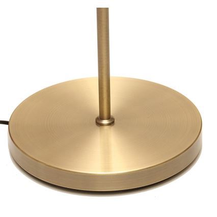 LED stmievateľná stojacia lampa NORA LED/25W/230V 2200/3000/4000K + LED/5W 3000K zlatá + diaľkové ovládanie