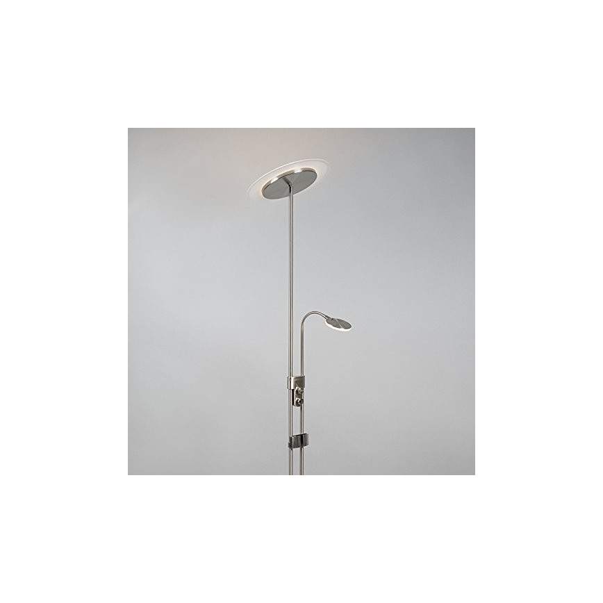 Briloner 1338-022 - LED Stmievateľná stojacia lampa s USB PHONE 1xLED/19,5W/230V + 1xLED/2,7W