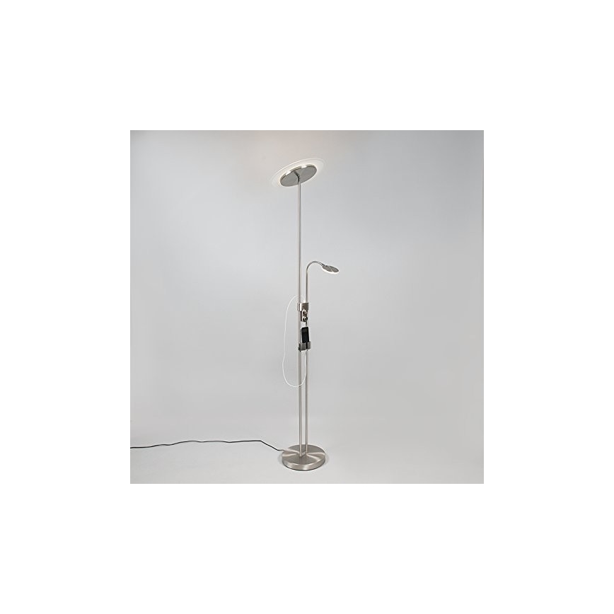 Briloner 1338-022 - LED Stmievateľná stojacia lampa s USB PHONE 1xLED/19,5W/230V + 1xLED/2,7W