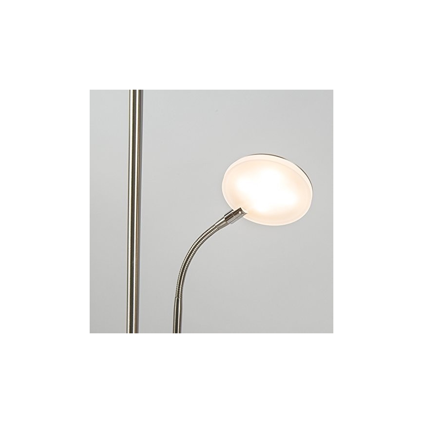 Briloner 1338-022 - LED Stmievateľná stojacia lampa s USB PHONE 1xLED/19,5W/230V + 1xLED/2,7W