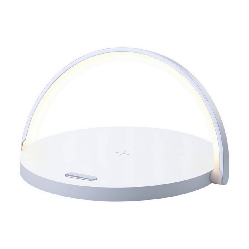 LED Stmievateľná stolná lampa s bezdrôtovým nabíjaním LED/10W/USB-C