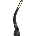 LED Stmievateľná stolná lampa s bezdrôtovým nabíjaním MAGIC LED/5W/230V čierna