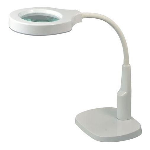 LED Stmievateľná stolná lampa s bifokálnou lupou LED/6W/230V 6000-7000K biela