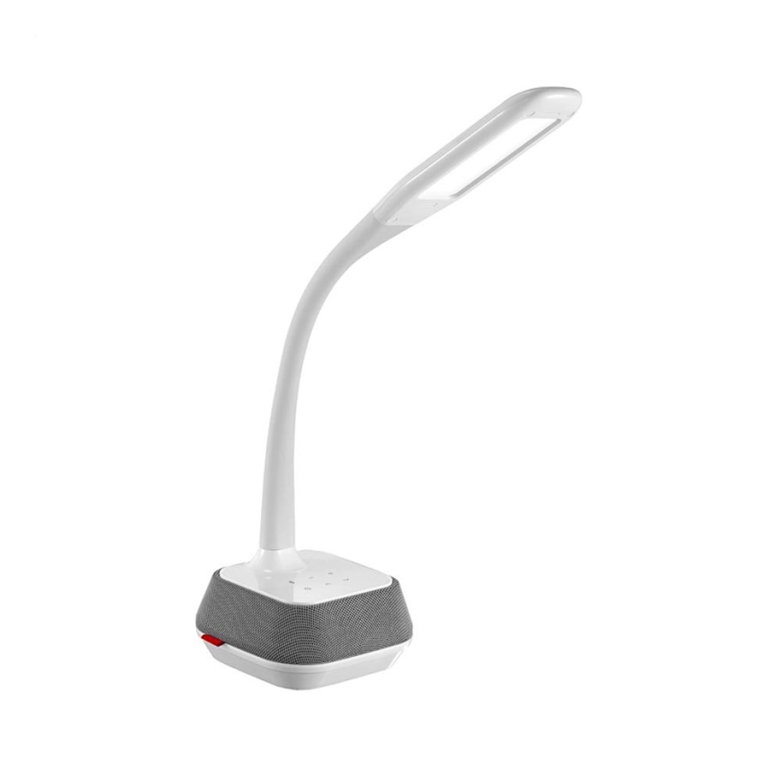 LED Stmievateľná stolná lampa s bluetooth reproduktorom a USB LED/18W/230V