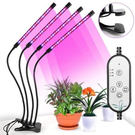 LED Stmievateľná stolná lampa s klipom na pestovanie rastlín LED/15W/5V
