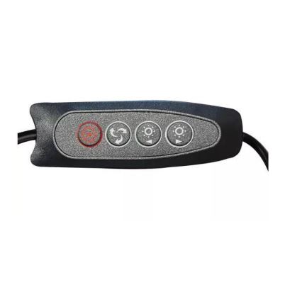 LED Stmievateľná stolná lampa s lupou LED/6W/5V 3000K/4000K/6000K čierna
