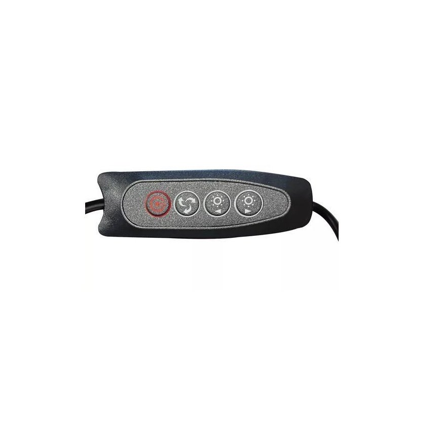 LED Stmievateľná stolná lampa s lupou LED/6W/5V 3000K/4000K/6000K čierna