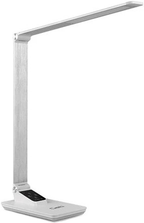 LED Stmievateľná stolná lampa s USB LED/7W/230V 3000K/4000K/5500K biela