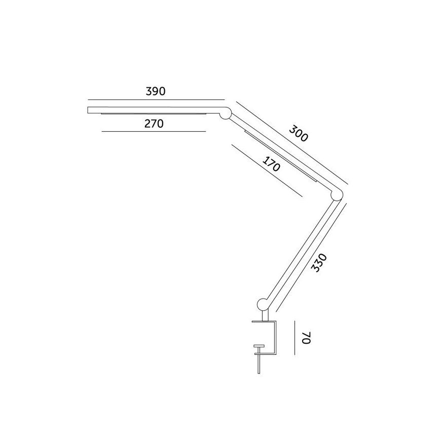 LED Stmievateľná stolná lampa TENUIX FOLD LED/20W/230V 3000-6500K čierna