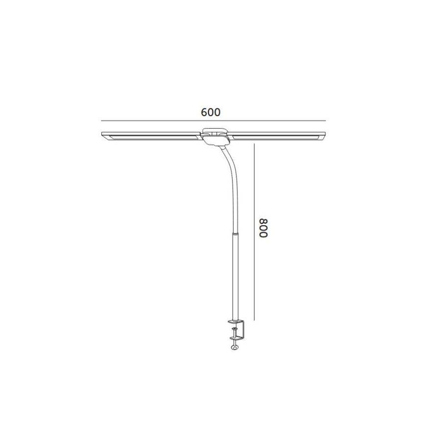 LED Stmievateľná stolná lampa USB TENUIX DUO 2xLED/7W/5V 3000-6000K čierna