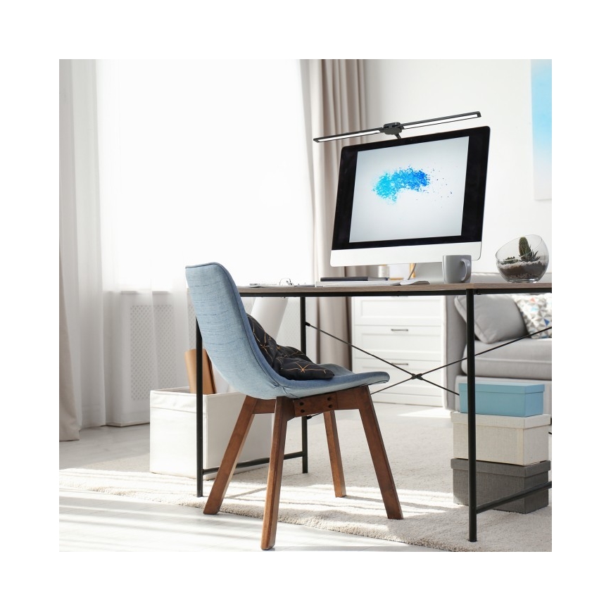 LED stmievateľná stolná lampa USB TENUIX DUO LED/14W/5V 3000-6000K čierna