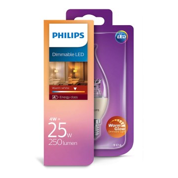 LED Stmievateľná sviečka Philips E14/4W/230V - CANDLE LED Stmievateľná sviečka Philips E14/4W/230V - CANDLE