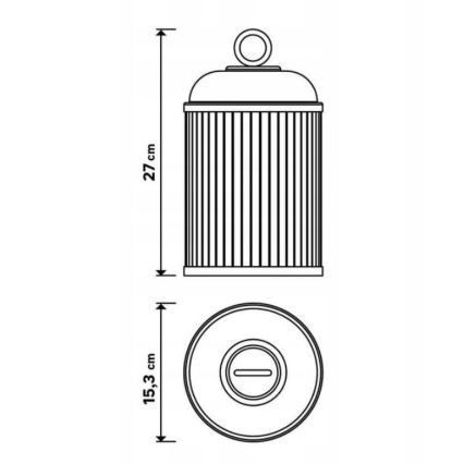 LED Stmievateľná vonkajšia lampa CANARI LED/2W/5V IP44