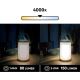 LED Stmievateľná vonkajšia lampa CARDEA LED/2W/5V bambus IP44