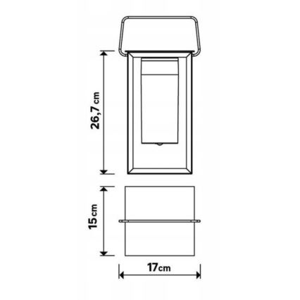 LED Stmievateľná vonkajšia lampa MESHY LED/2W/5V IP44