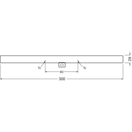LED Stmievateľná žiarivková trubica S14d/3W/230V 2700K 30 cm CRI 90 - Osram