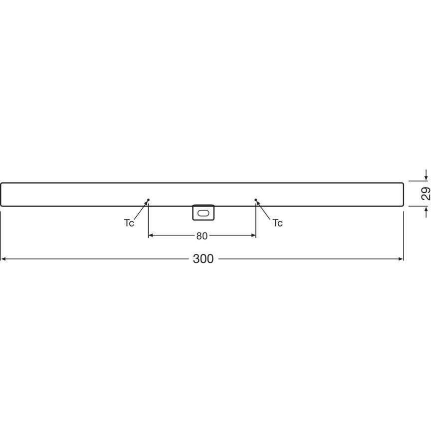 LED Stmievateľná žiarivková trubica S14d/3W/230V 2700K 30 cm CRI 90 - Osram