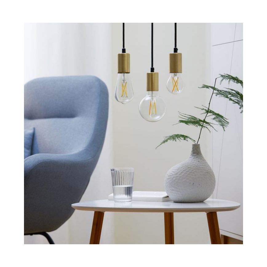 LED Stmievateľná žiarovka FILAMENT A60 E27/6,7W/230V 2700-6500K CRI 90 Wi-Fi - WiZ