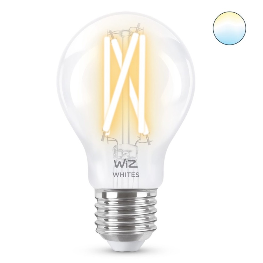 LED Stmievateľná žiarovka FILAMENT A60 E27/6,7W/230V 2700-6500K CRI 90 Wi-Fi - WiZ