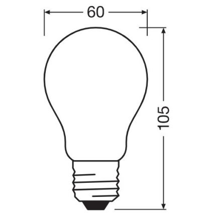 LED Stmievateľná žiarovka A60 E27/7W/230V 2700K - Osram