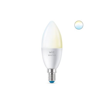 LED Stmievateľná žiarovka C37 E14/4,9W/230V 2700-6500K CRI 90 Wi-Fi - WiZ
