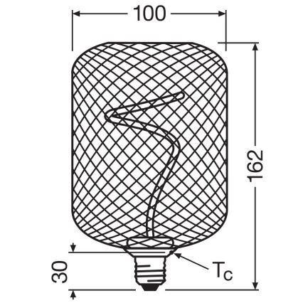 LED Stmievateľná žiarovka DECOR FILAMENT E27/3,5W/230V 1800K zlatá - Osram