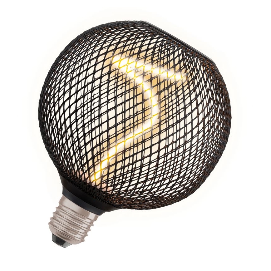 LED Stmievateľná žiarovka DECOR FILAMENT G125 E27/3,5W/230V 1800K čierna - Osram