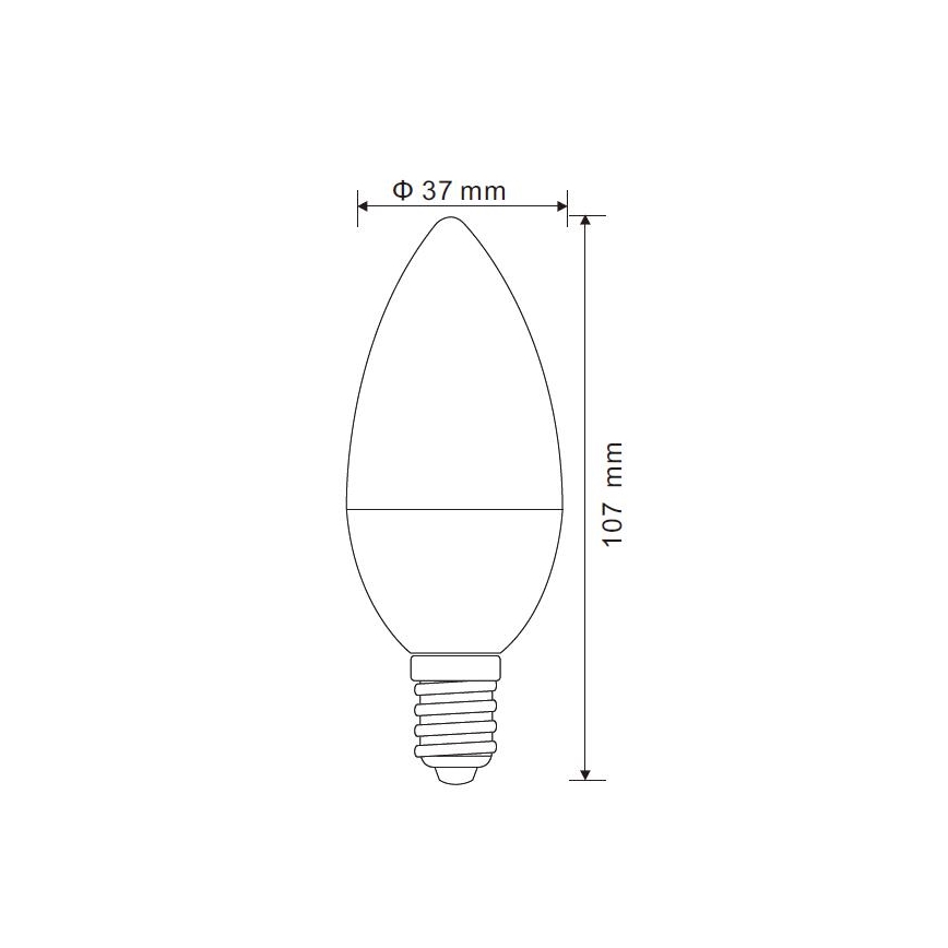 LED Stmievateľná žiarovka E14/5W/230V 3000K - Globo