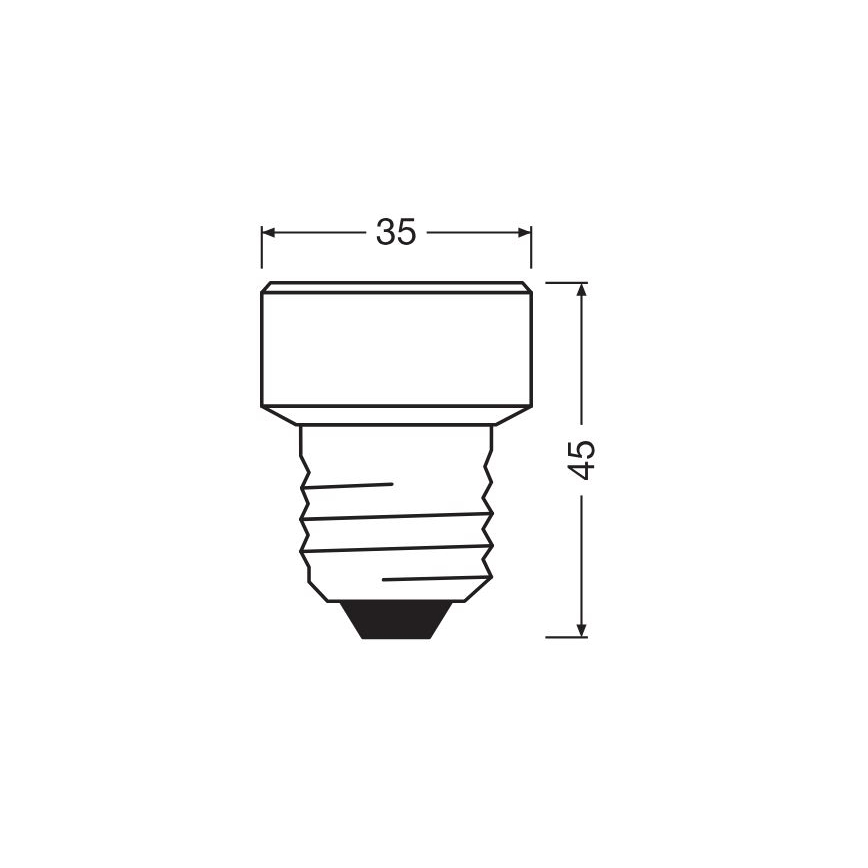 LED Stmievateľná žiarovka E27/3,5W/230V 2700K - Osram
