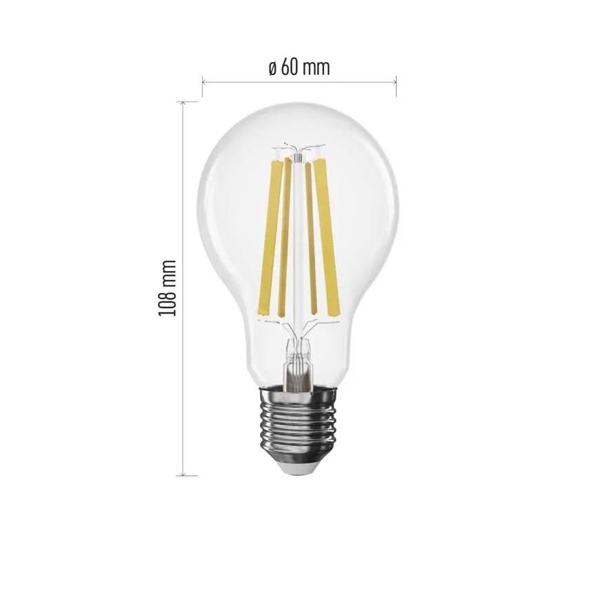 LED stmievateľná žiarovka FILAMENT A60 E27/11W/230V 4000K