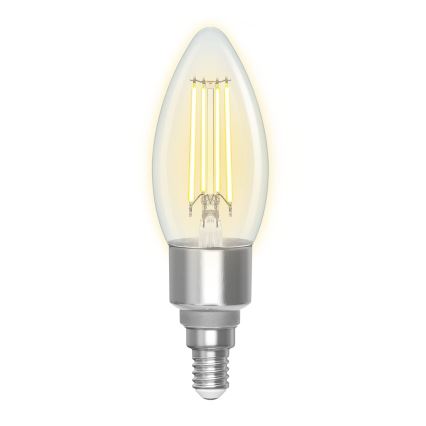 LED Stmievateľná žiarovka FILAMENT C35 E14/4,5W/230V 2700-6500K Wi-Fi - Aigostar