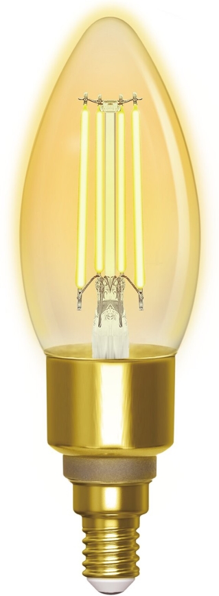 LED Stmievateľná žiarovka FILAMENT C35 E14/4,5W/230V 2700-6500K Wi-Fi - Aigostar
