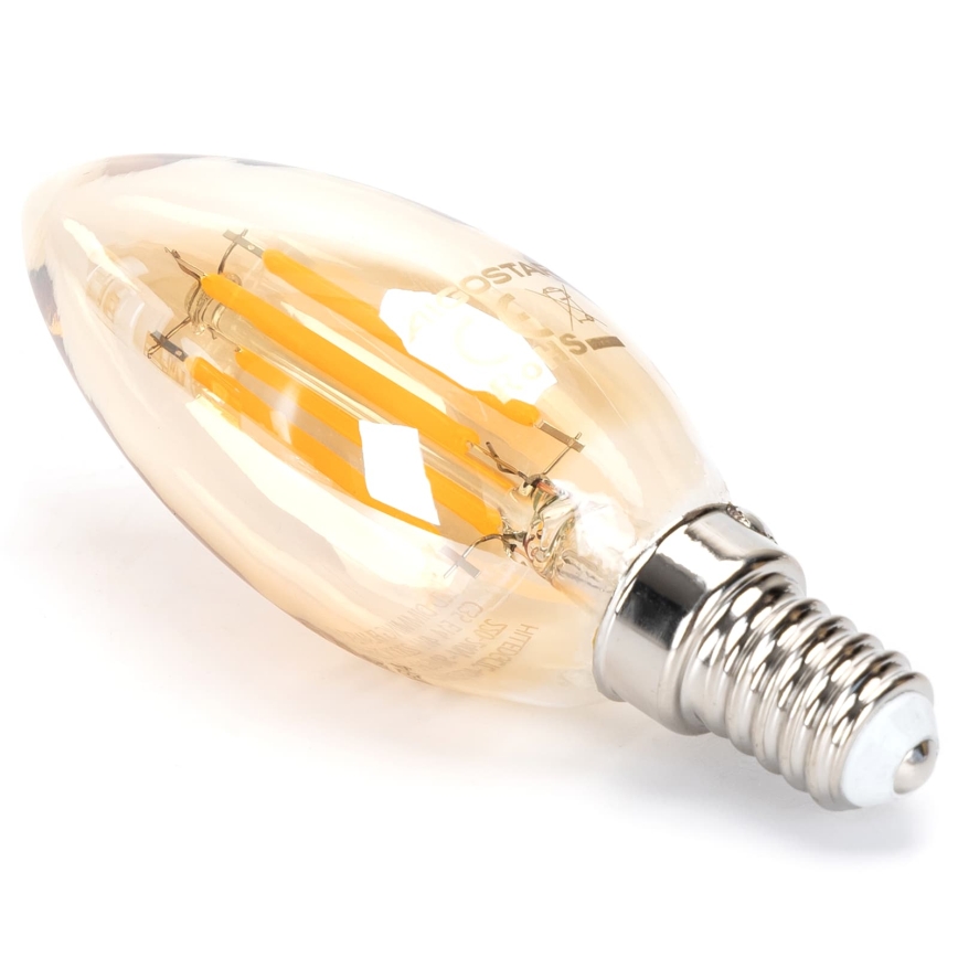 LED stmievateľná žiarovka FILAMENT C35 E14/4W/230V 2200K - Aigostar