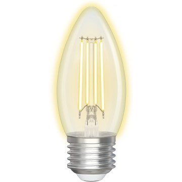 LED Stmievateľná žiarovka FILAMENT C35 E27/4,5W/230V 2700-6500K Wi-Fi - Aigostar