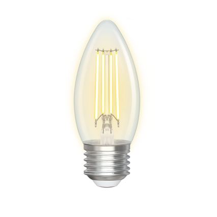 LED Stmievateľná žiarovka FILAMENT C35 E27/4,5W/230V 2700-6500K Wi-Fi - Aigostar