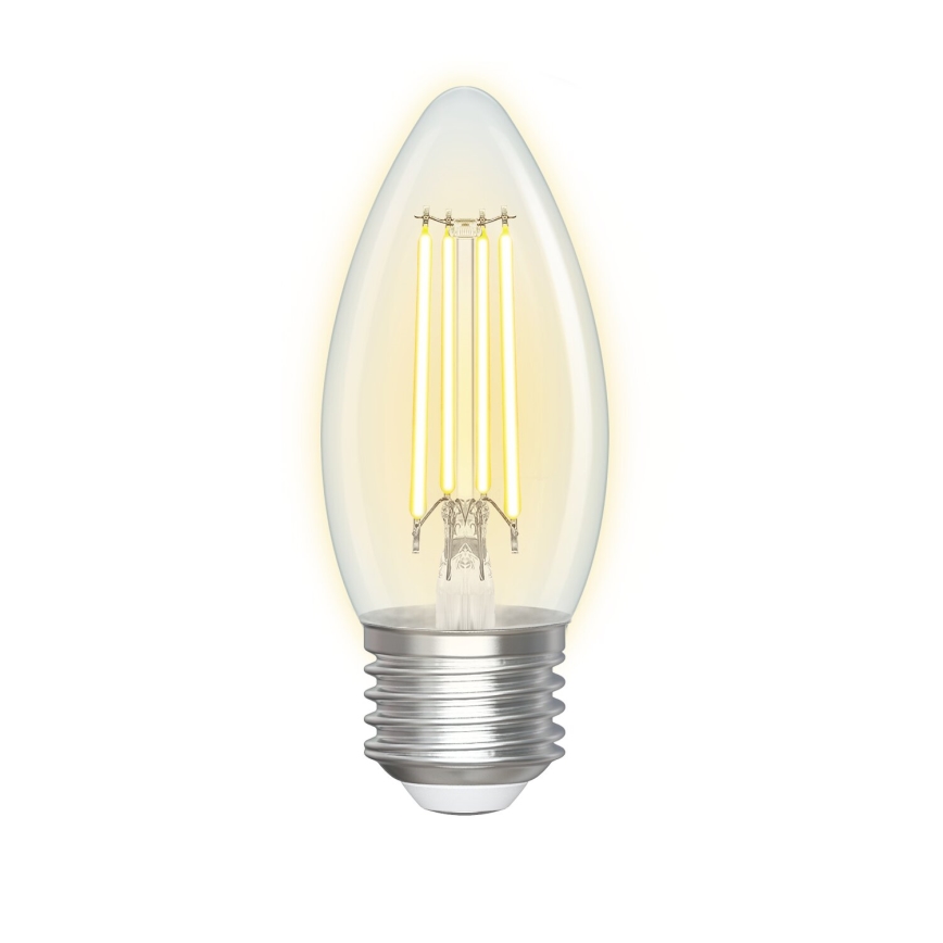 LED Stmievateľná žiarovka FILAMENT C35 E27/4,5W/230V 2700-6500K Wi-Fi - Aigostar