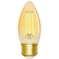 LED Stmievateľná žiarovka FILAMENT C35 E27/4,5W/230V 2700-6500K Wi-Fi - Aigostar