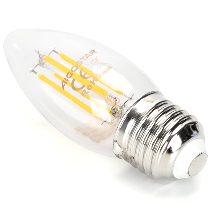 LED Stmievateľná žiarovka FILAMENT C35 E27/4W/230V 2700K - Aigostar