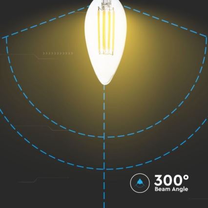 LED Stmievateľná žiarovka FILAMENT E14/4W/230V 3000K