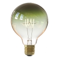 LED stmievateľná žiarovka FILAMENT G125 E27/4W/230V 1800K zelená