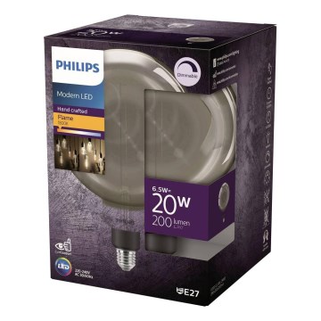LED stmievateľná žiarovka FILAMENT G200 E27/6,5W/230V 1800K
