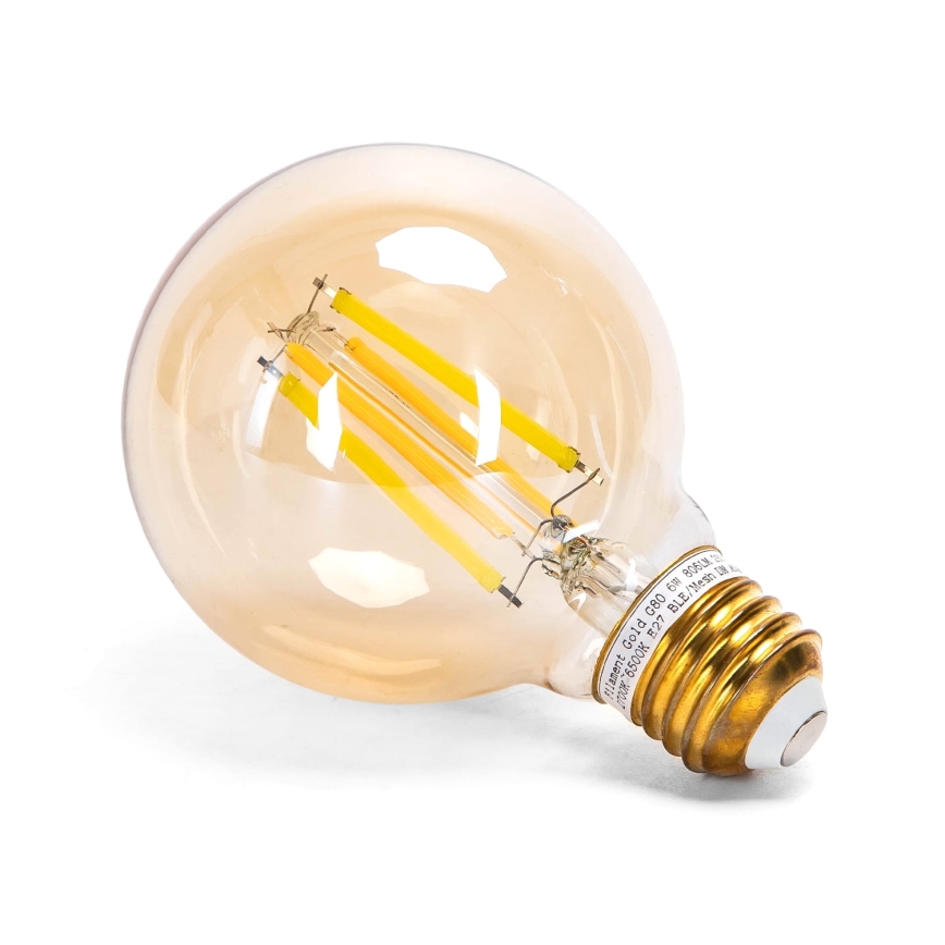 LED Stmievateľná žiarovka FILAMENT MESH Smart G80 E27/6W/230V 2700-6500K - Aigostar