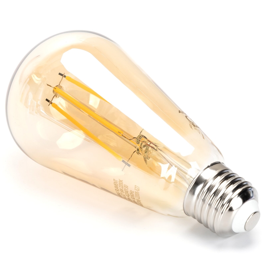 LED Stmievateľná žiarovka FILAMENT ST64 E27/6W/230V 2200K - Aigostar